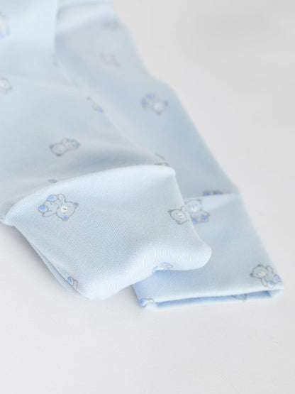 Blue 7 Pack Baby Bear Sleepsuit (0-2yrs)