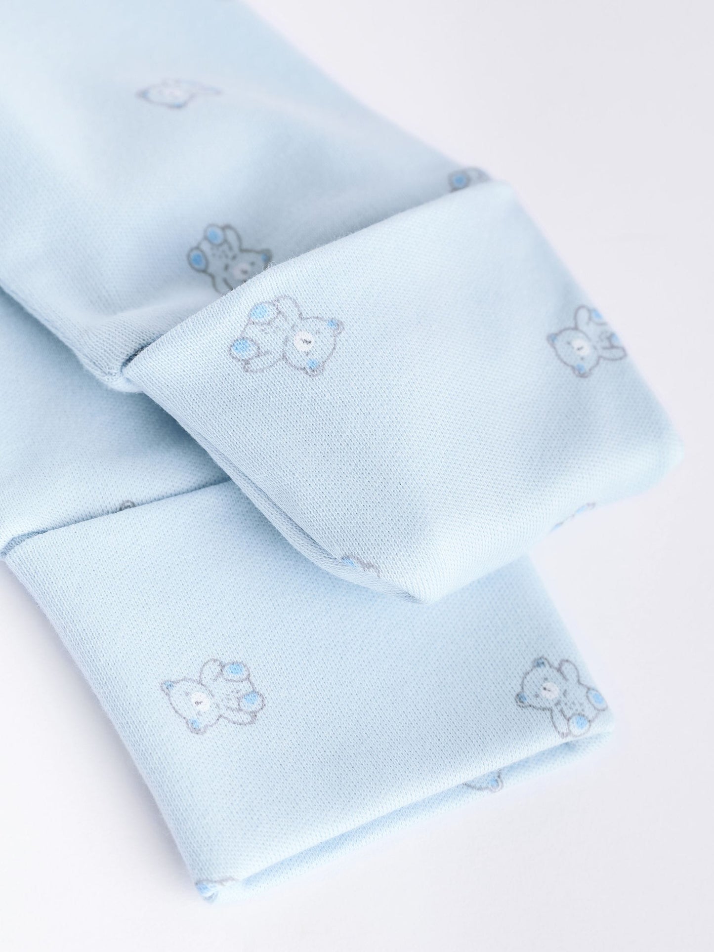 Blue 4 Pack Baby Bear Sleepsuit (0-2yrs)