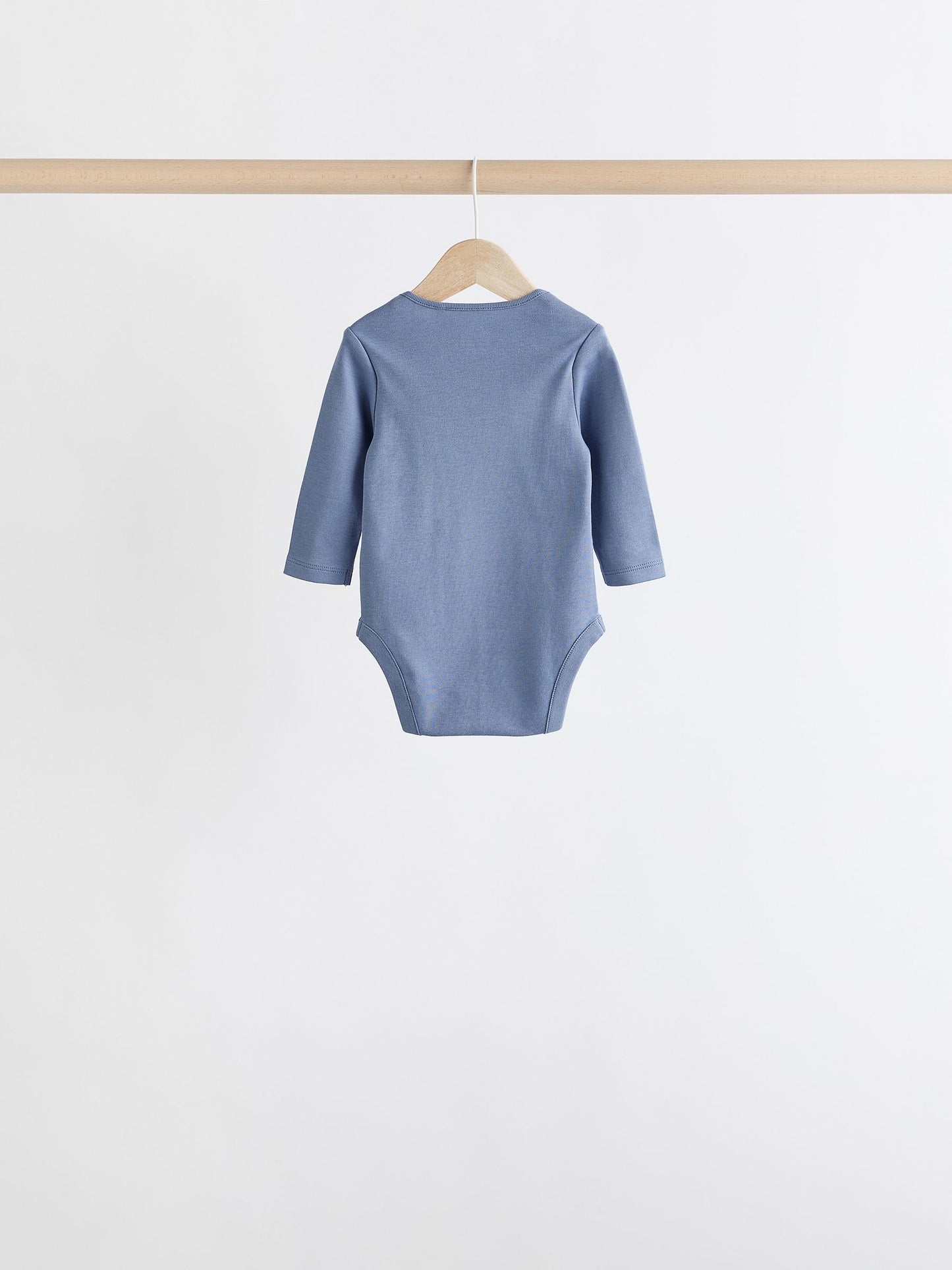 Grey/White Long Sleeve Bodysuits 5 Pack image 8