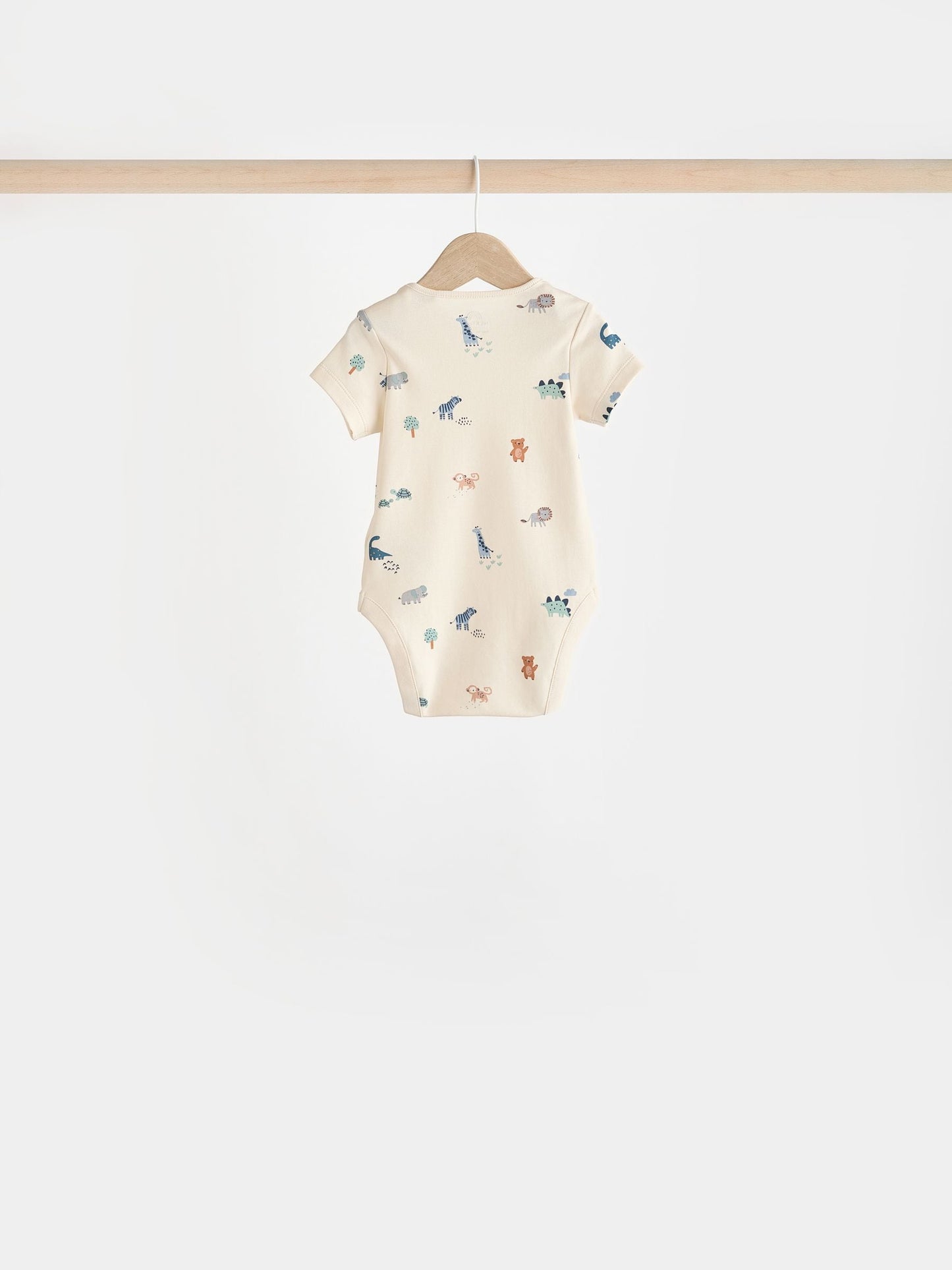 Teal Blue Baby 100% Cotton Bodysuits 7 Pack image 10