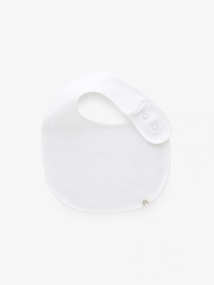 White 100% Cotton Baby Bibs 5 Pack