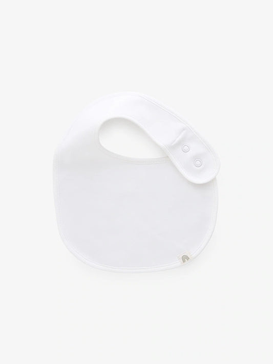 White 100% Cotton Baby Bibs 5 Pack