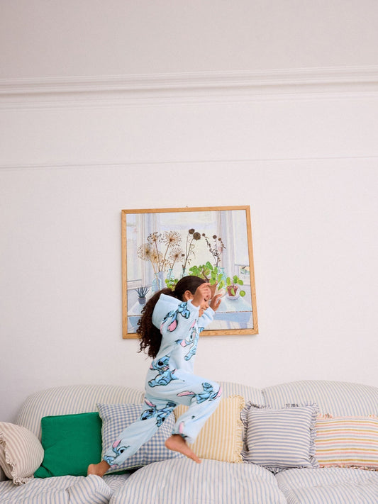 Blue Lilo & Stitch Fleece All-In-One (3-16yrs)