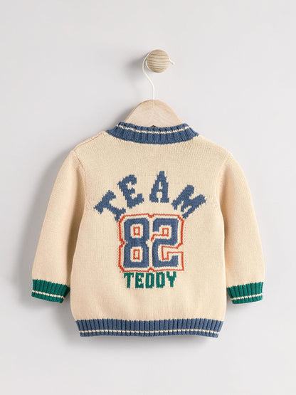 Varsity Bear 100% Cotton Cardigan (0mths-2yrs)