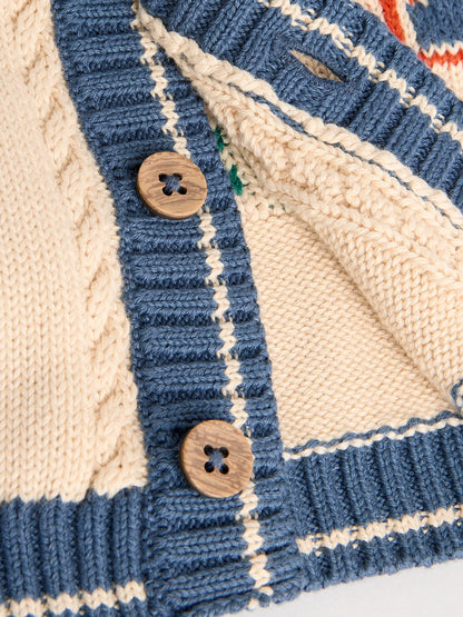 Varsity Bear 100% Cotton Cardigan (0mths-2yrs)