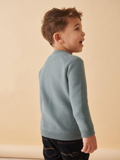 Blue Zip Through Cardigan (3mths-7yrs) - image 2