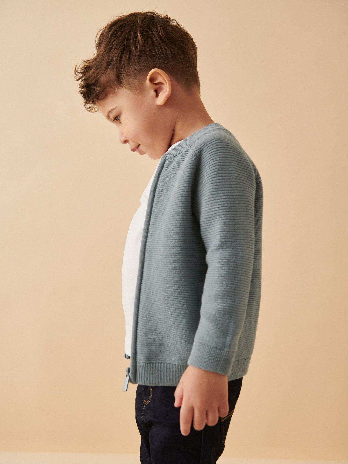 Blue Zip Through Cardigan (3mths-7yrs) - image 4
