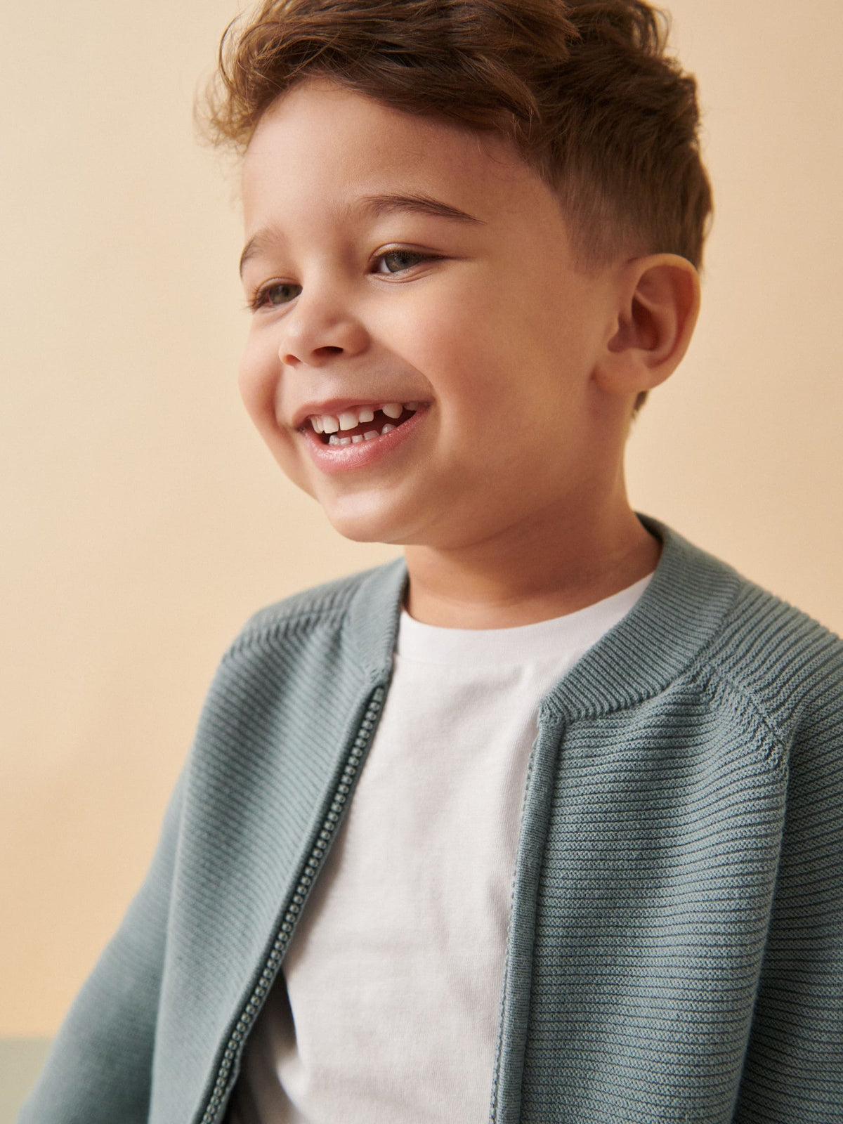 Blue Zip Through Cardigan (3mths-7yrs) - image 5