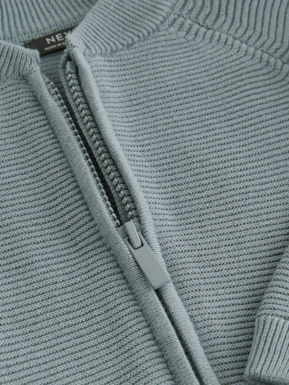 Blue Zip Through Cardigan (3mths-7yrs) - image 9