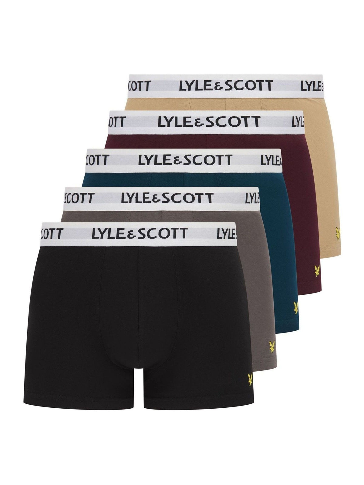 Dsiney Kidz - Lyle & Scott Black Miller Underwear Boxer Trunks 5 Pack image 1
