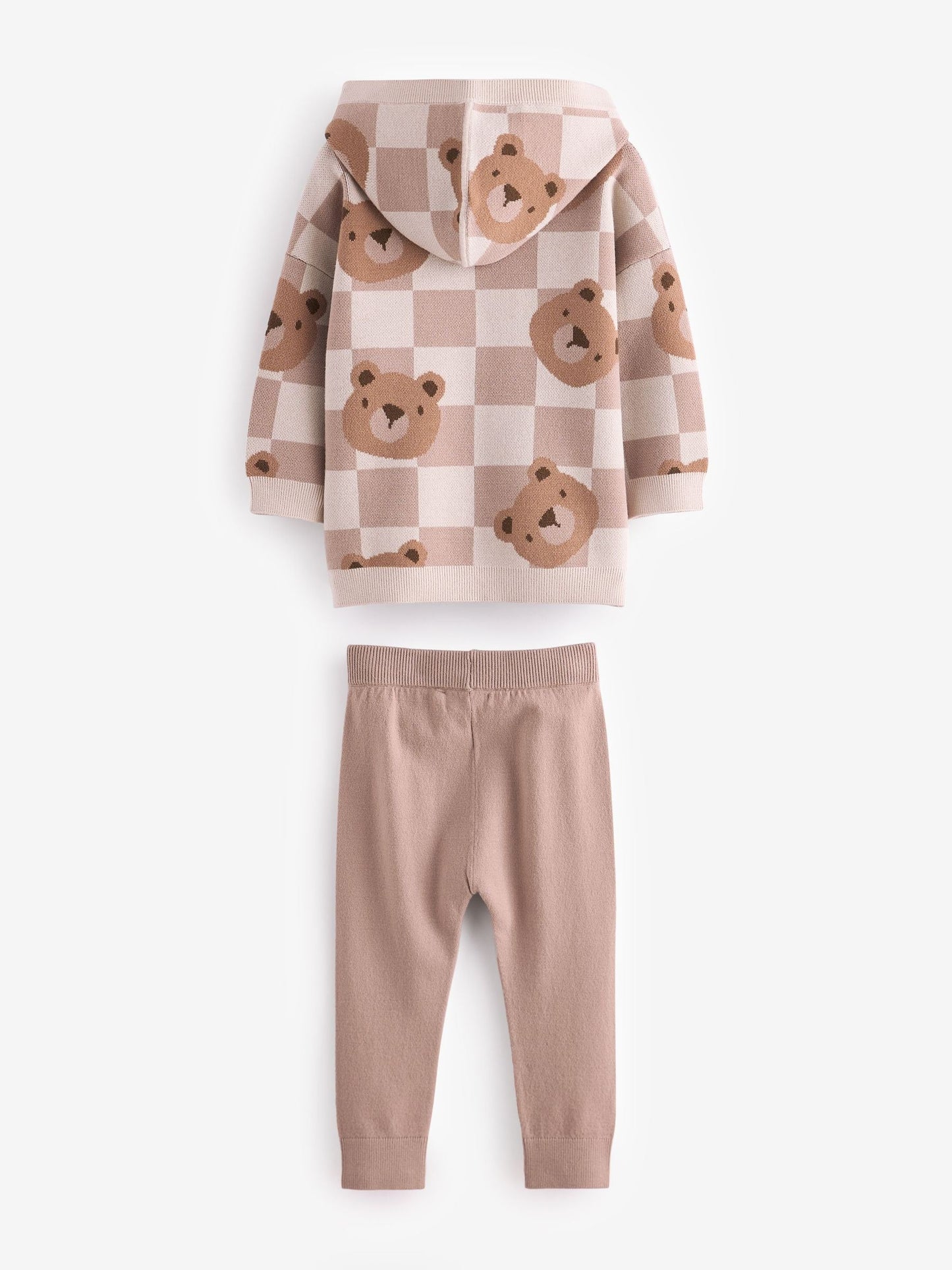 Neutral Bears Knitted Hoodie and Leggings Set (3mths-7yrs)