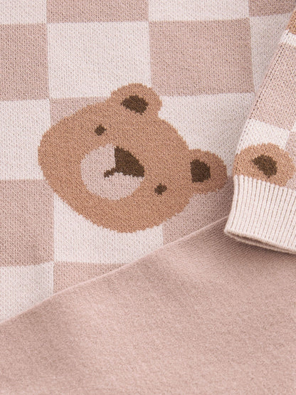 Neutral Bears Knitted Hoodie and Leggings Set (3mths-7yrs)