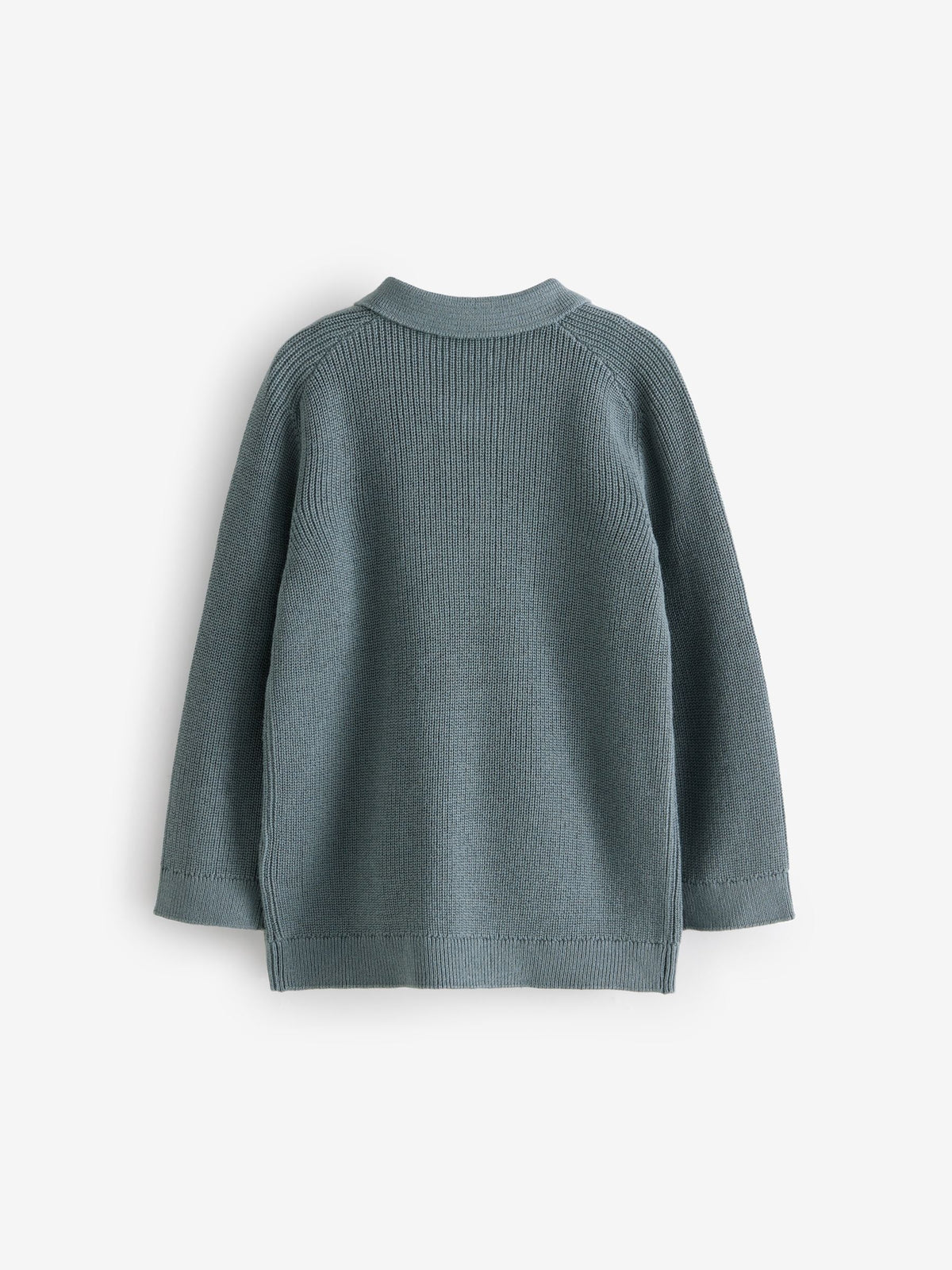 Dsiney Kidz - Teal Blue Long Sleeve Quarter Zip Knitted Polo Shirt (3mths-7yrs) image 5