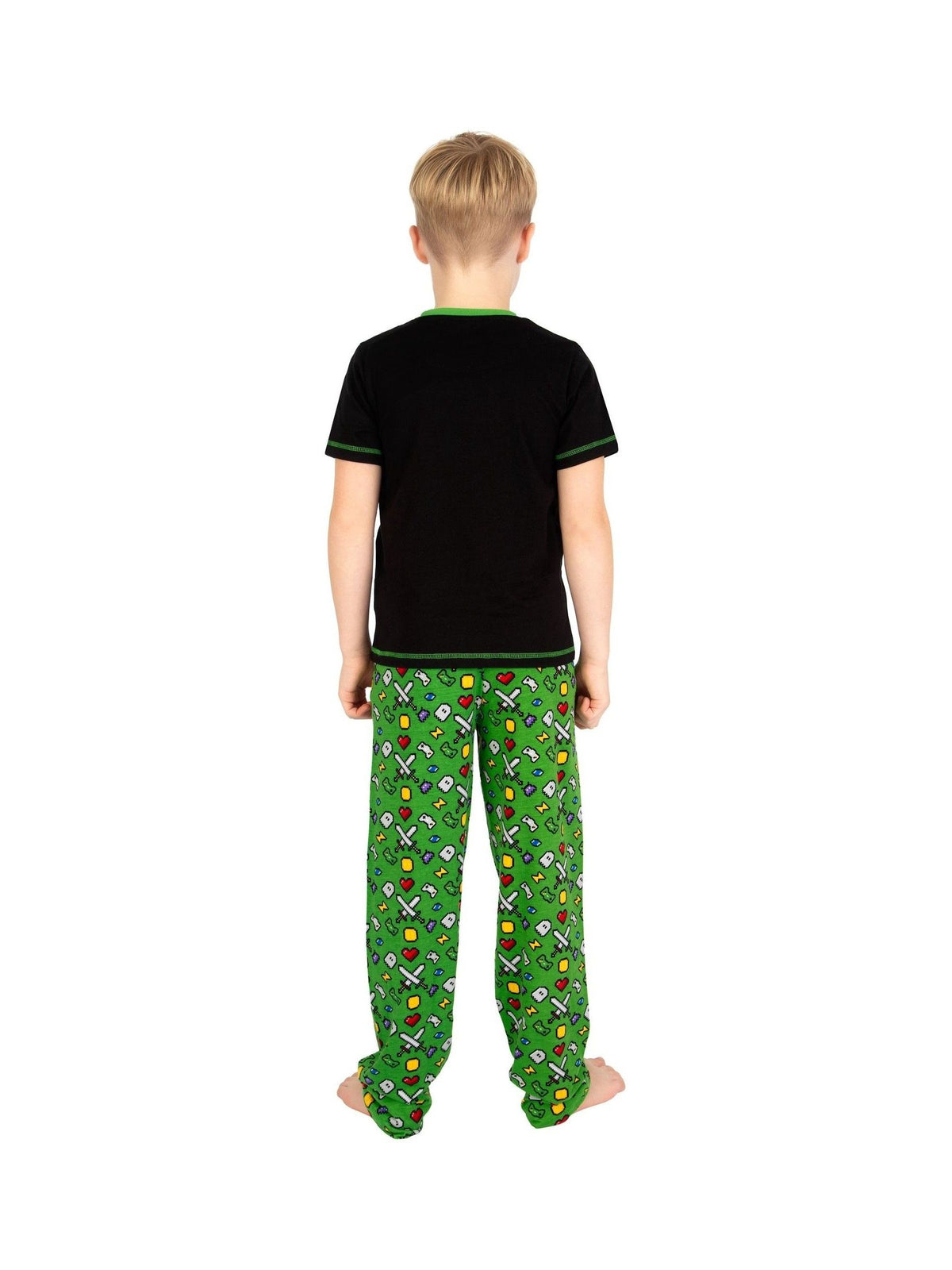 Harry Bear Green Gaming Glow In The Dark 100% Cotton Pyjamas - image 2