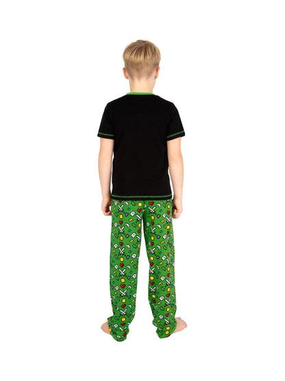 Harry Bear Green Gaming Glow In The Dark 100% Cotton Pyjamas - image 2