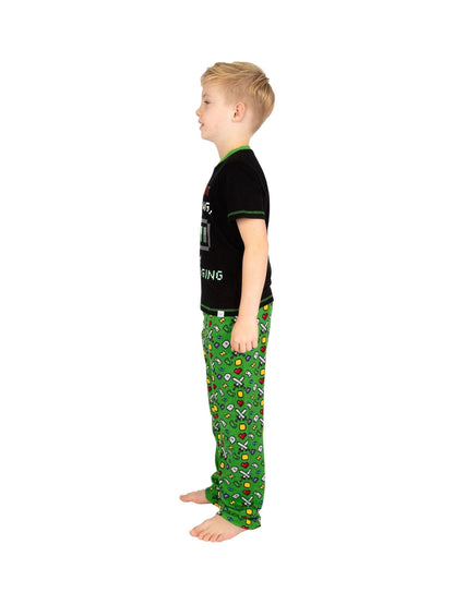 Harry Bear Green Gaming Glow In The Dark 100% Cotton Pyjamas - image 5