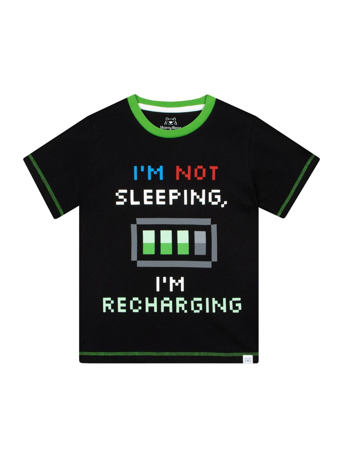 Harry Bear Green Gaming Glow In The Dark 100% Cotton Pyjamas - image 9