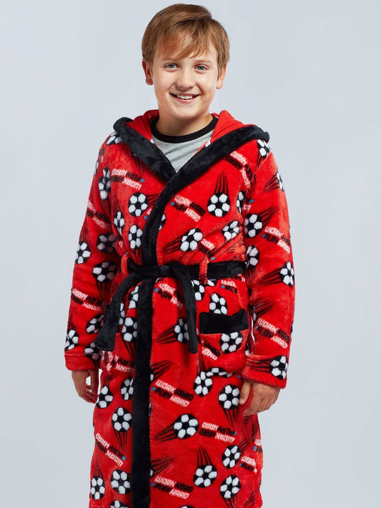 Harry Bear Red Football Dressing Gown image 1