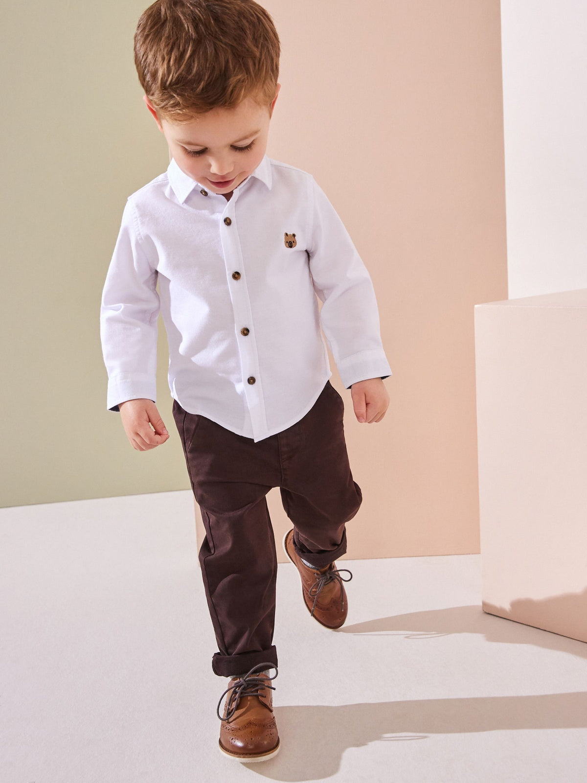 Dsiney Kidz - White Character Long Sleeve Oxford Shirt (3mths-7yrs) image 2