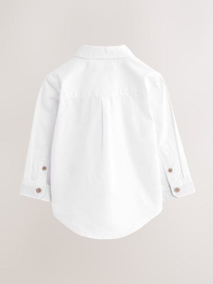 White Character Long Sleeve Oxford Shirt (3mths-7yrs) image 6