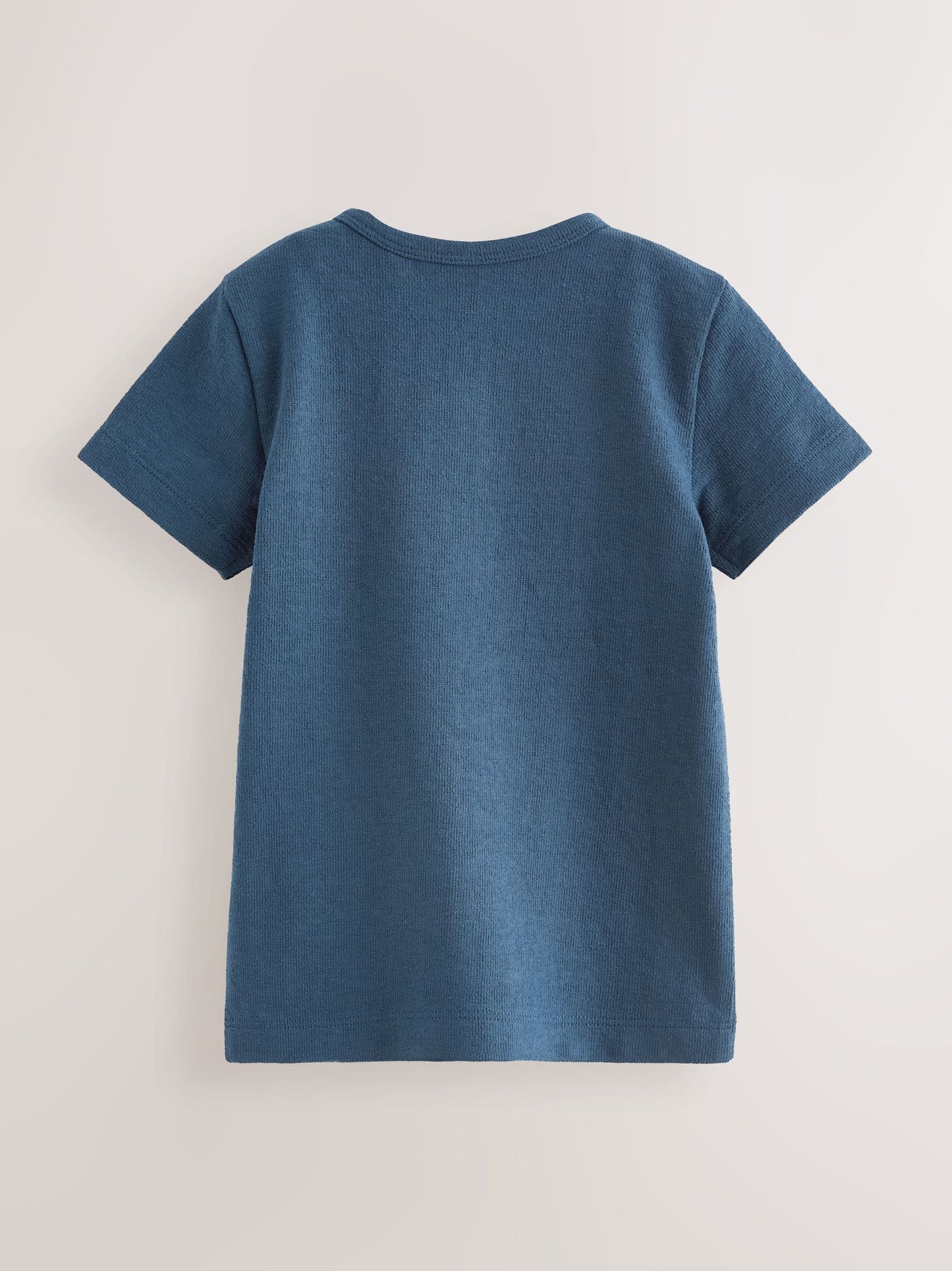 Blue Short Sleeve Henley Neck T-Shirt (3mths-7yrs) image 4