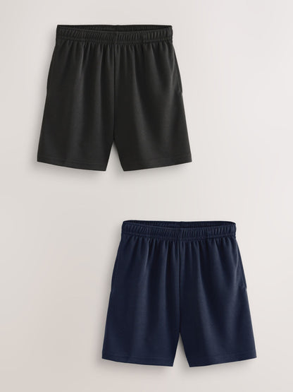 Dsiney Kidz - Black/Navy 2 Pack Sports Shorts (3-16yrs) image 1