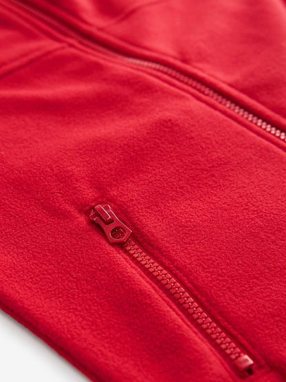 Dsiney Kidz - Red Zip-Up Fleece Jacket With Pockets (3-16yrs) image 3