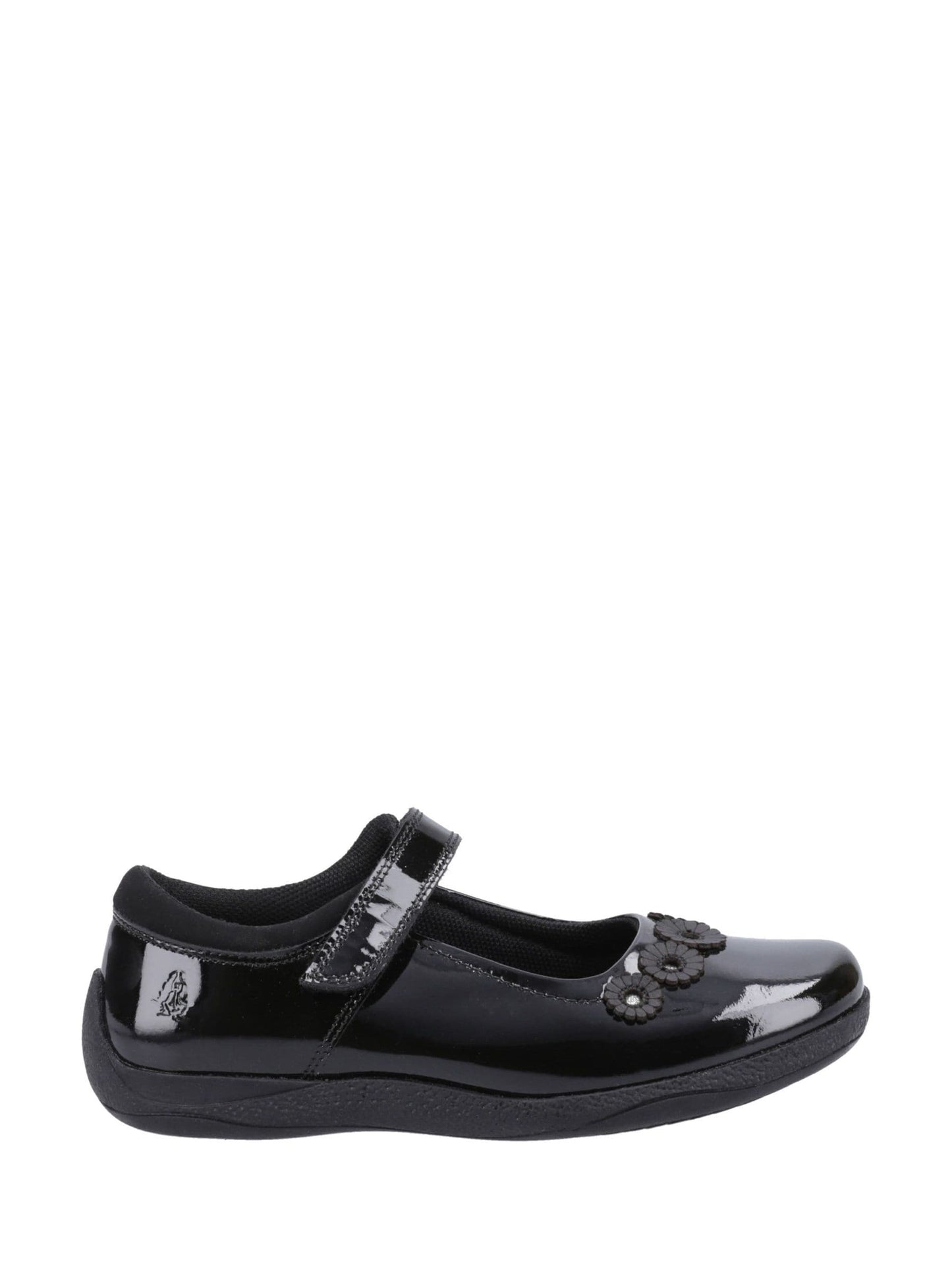 Hush Puppies Black Christina Patent Junior School Shoes image 1