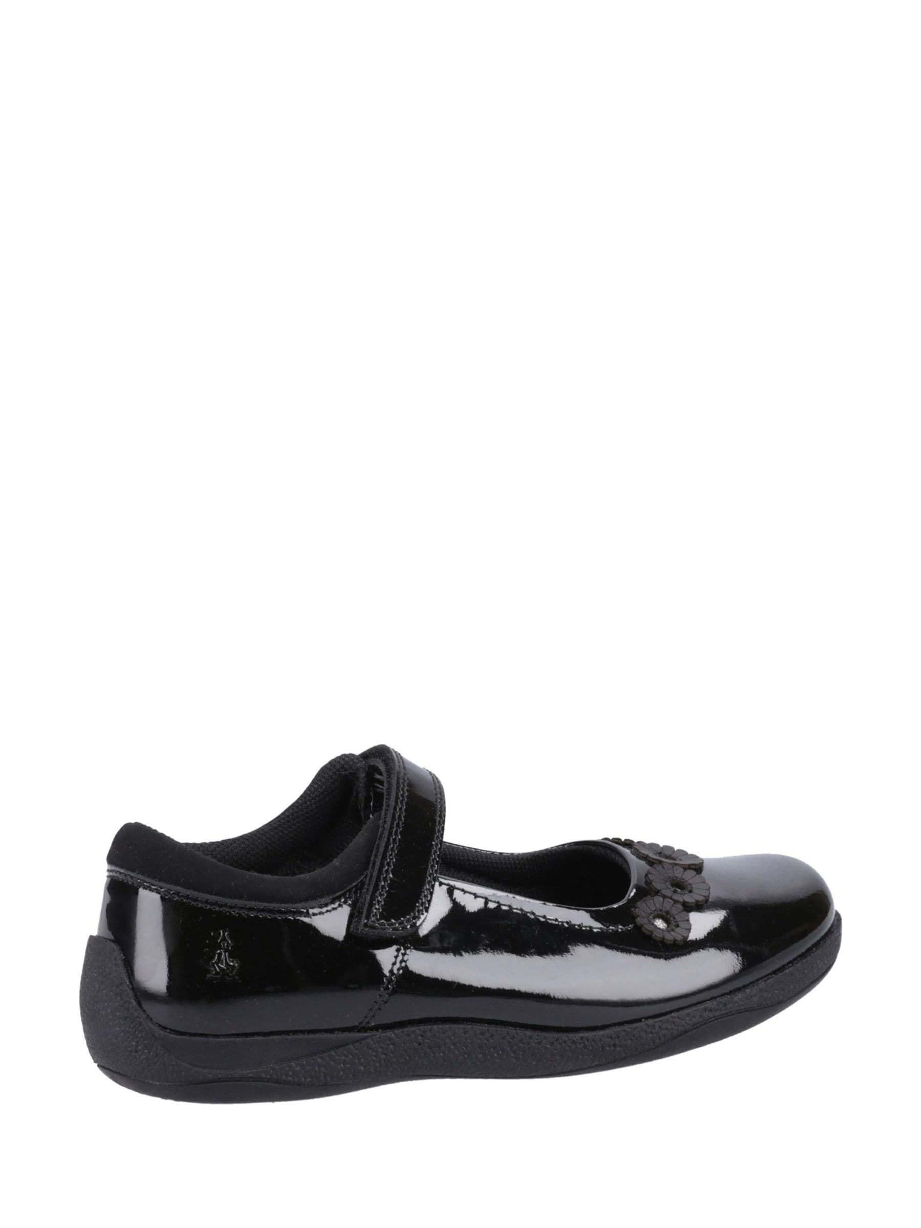 Hush Puppies Black Christina Patent Junior School Shoes image 3
