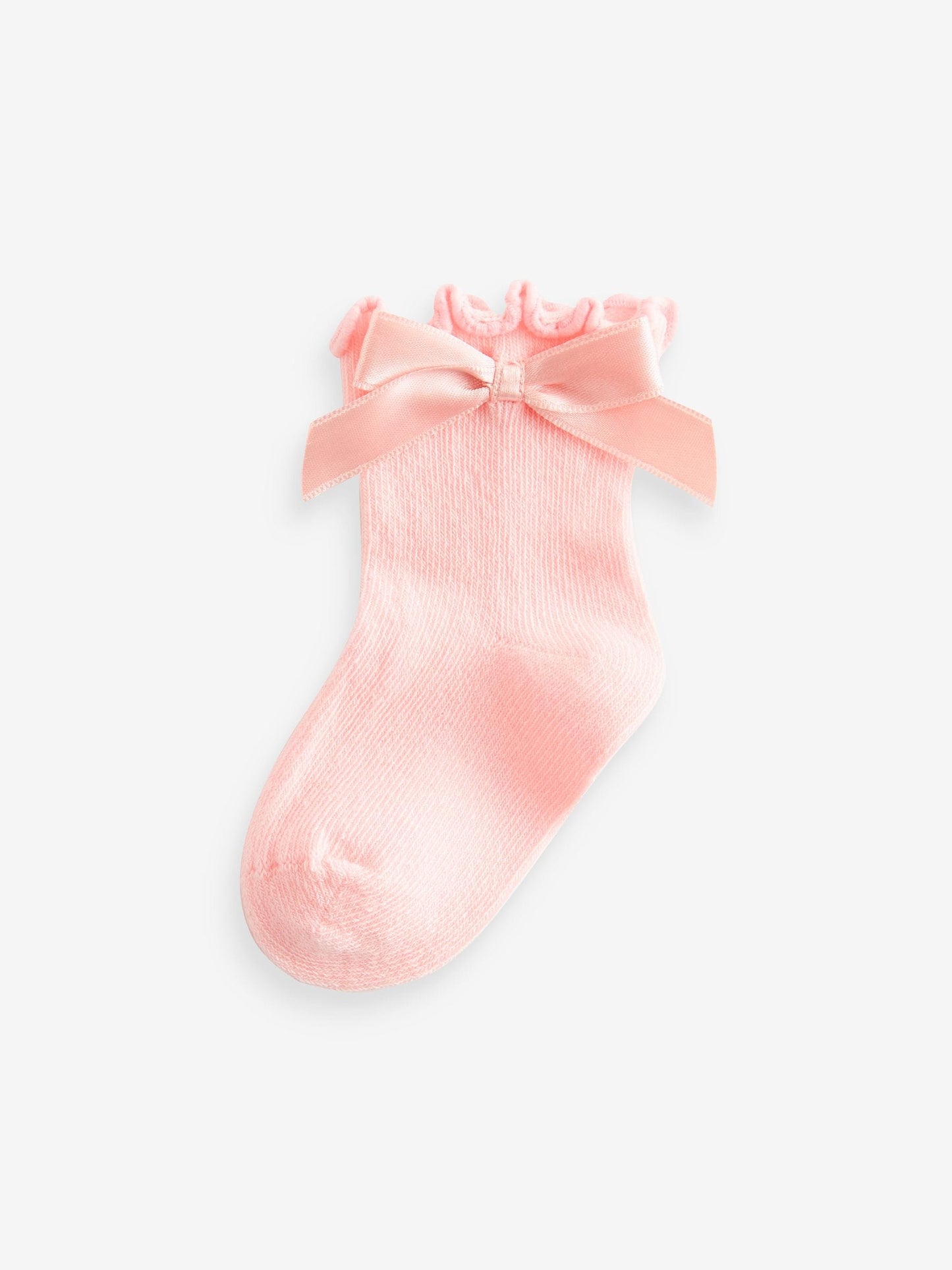 Pink Bow Baby Socks 5 Pack (0mths-2yrs)