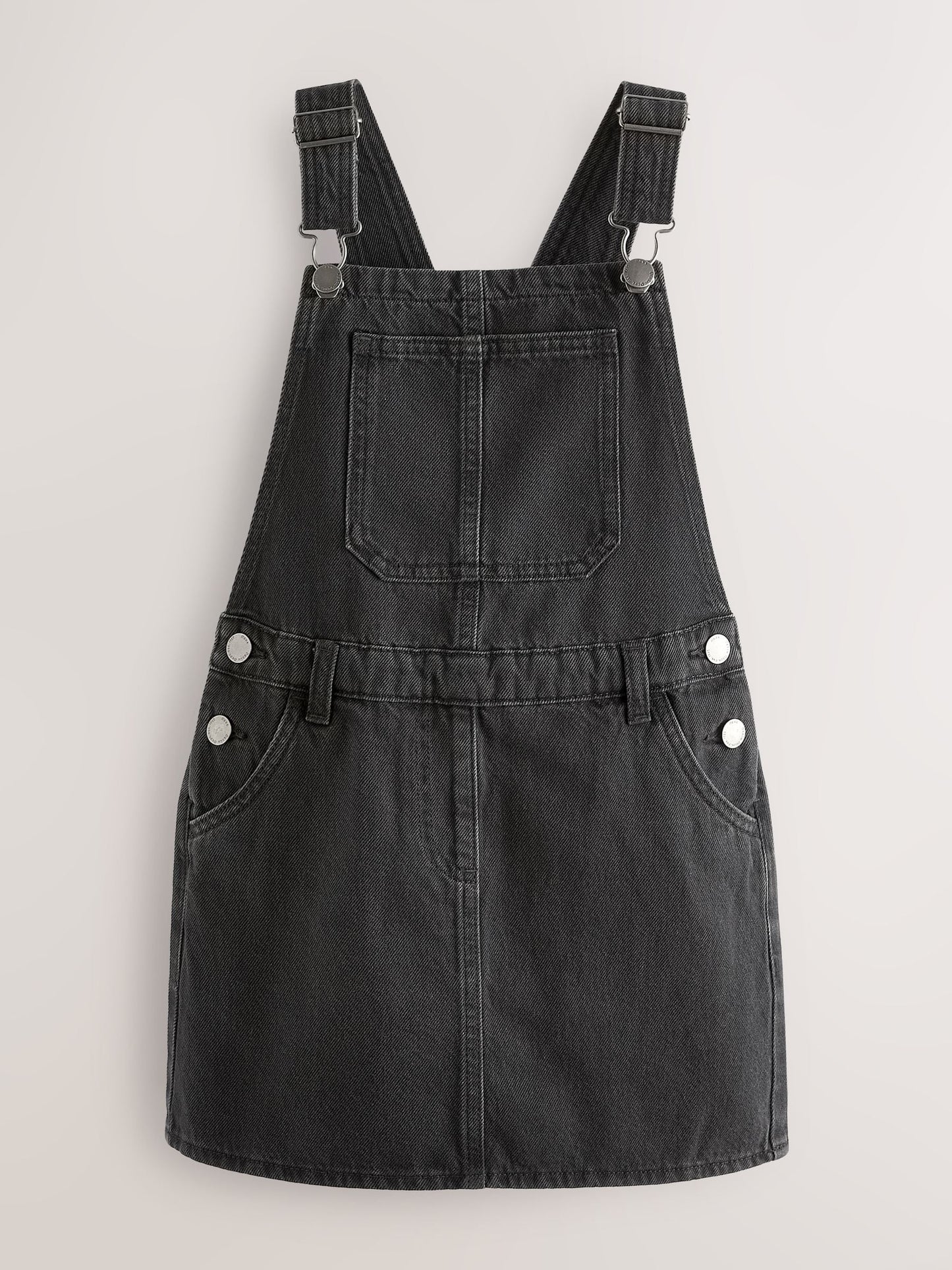 Black Denim Pinafore Dress (3-16yrs) image 1