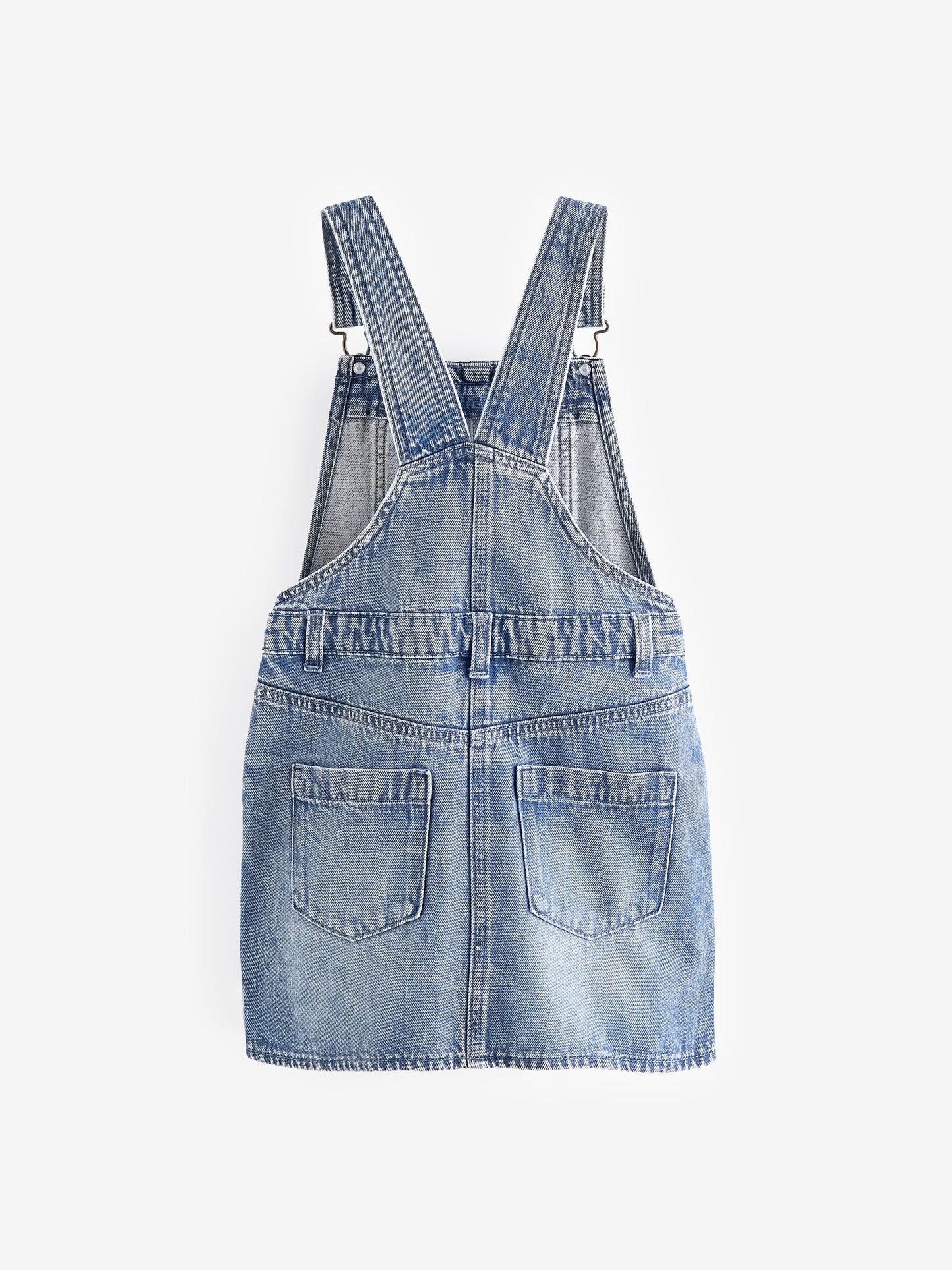 Blue Denim Pinafore Dress (3-16yrs) image 2