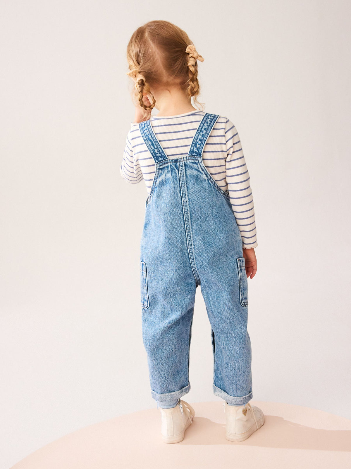 Denim 100% Cotton Dungarees (3mths-7yrs) image 3