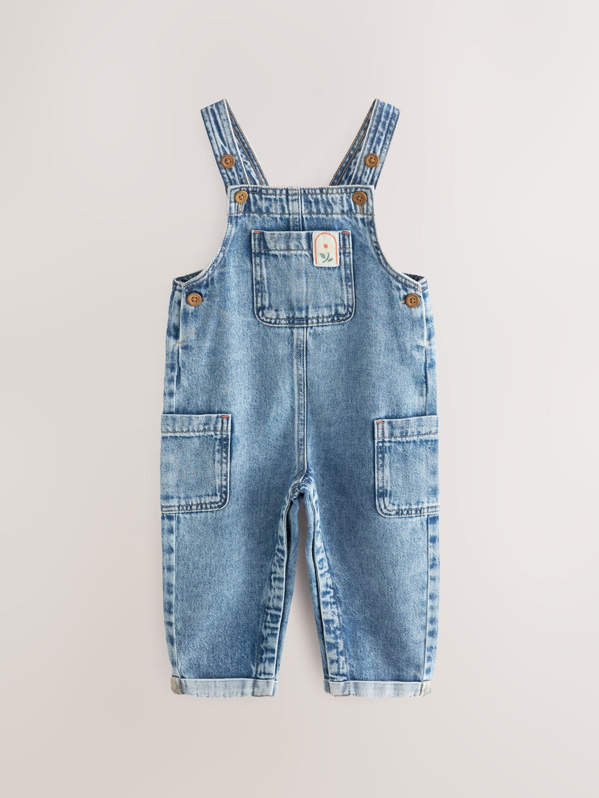 Denim 100% Cotton Dungarees (3mths-7yrs) image 5