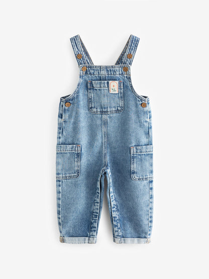 Denim 100% Cotton Dungarees (3mths-7yrs)
