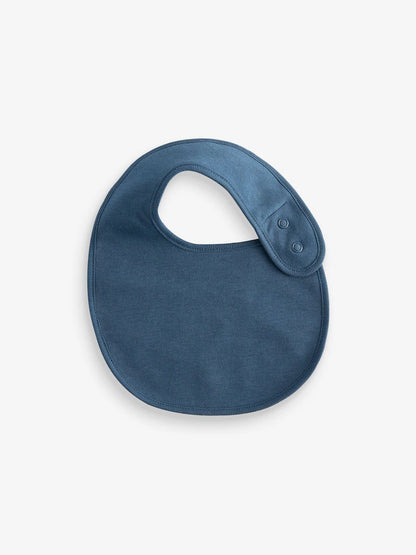 Blue Baby 100% Cotton Bibs 5 Pack
