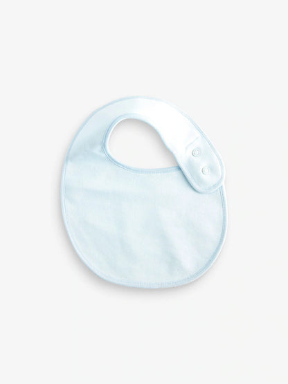 Blue Baby 100% Cotton Bibs 5 Pack