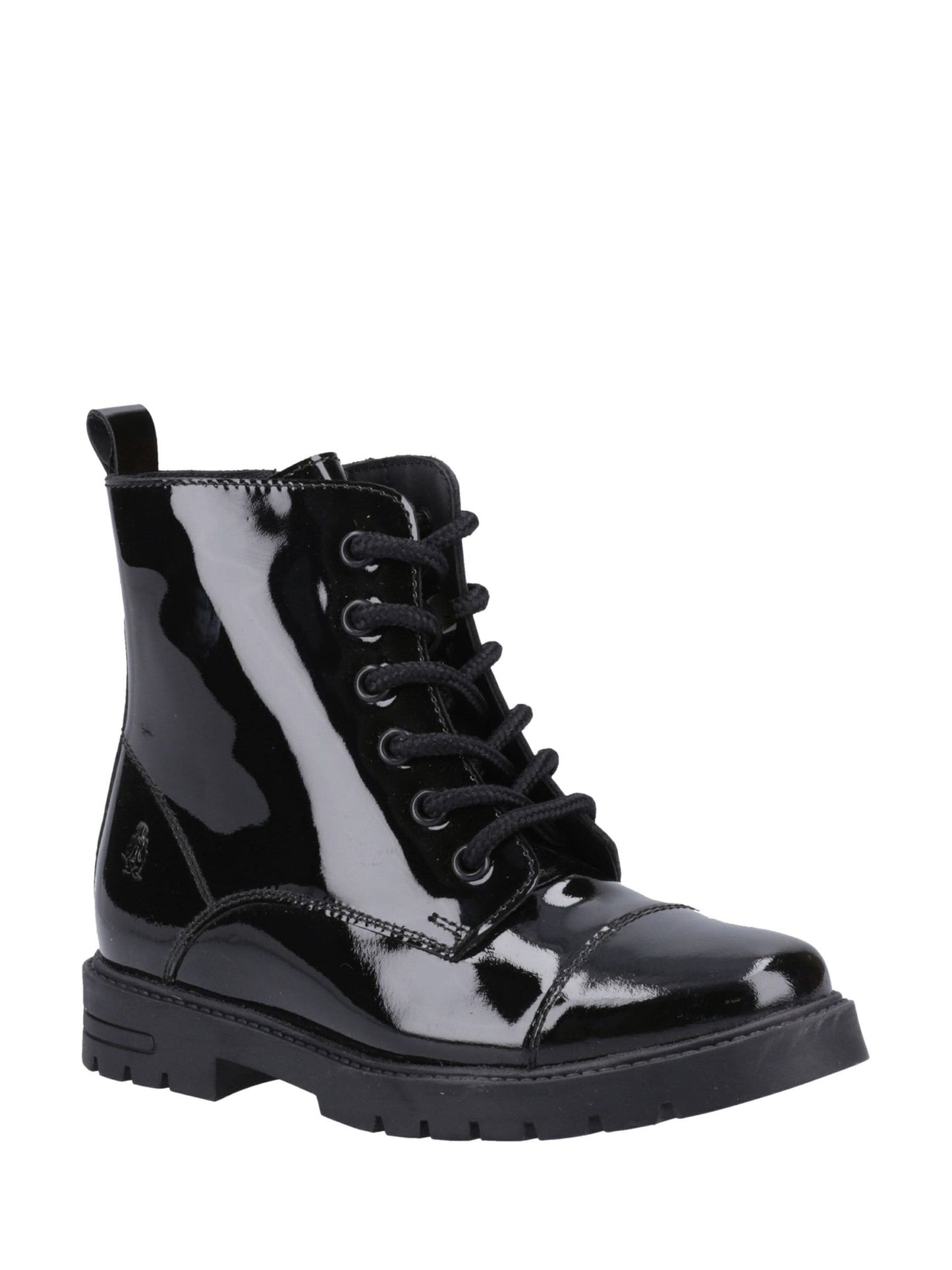 Hush Puppies Black Lauren Patent Senior Boots image 2