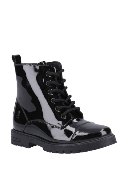 Hush Puppies Black Lauren Patent Senior Boots image 2