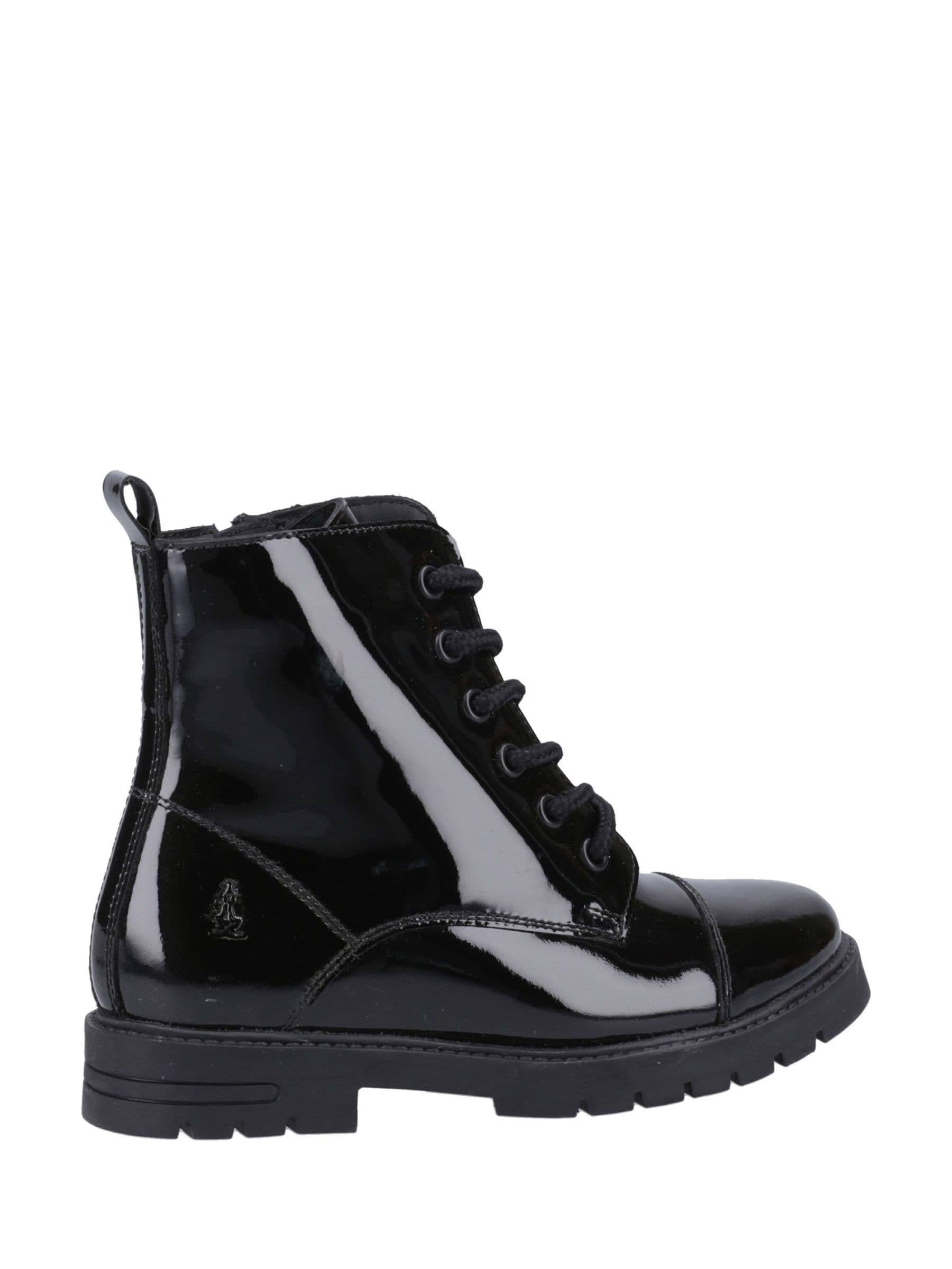 Hush Puppies Black Lauren Patent Senior Boots image 3