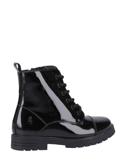 Hush Puppies Black Lauren Patent Senior Boots image 3