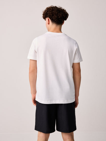 Dsiney Kidz - Nike White Short Sleeve Club T-Shirt image 5