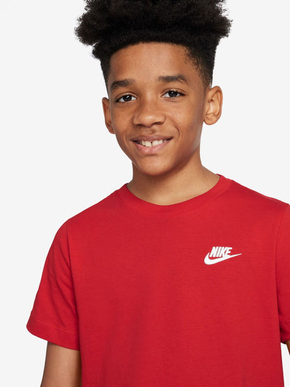 Dsiney Kidz - Nike University Red Short Sleeve Club T-Shirt image 3