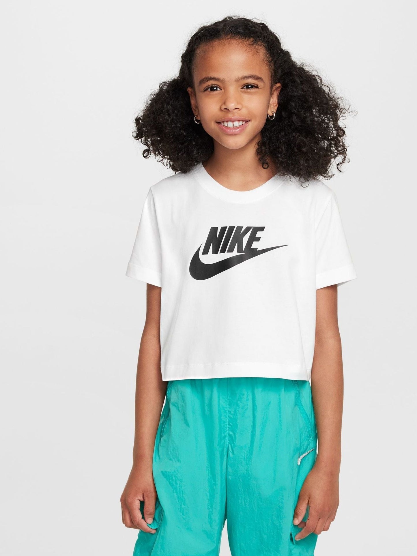 Dsiney Kidz - Nike White Cropped T-Shirt image 1