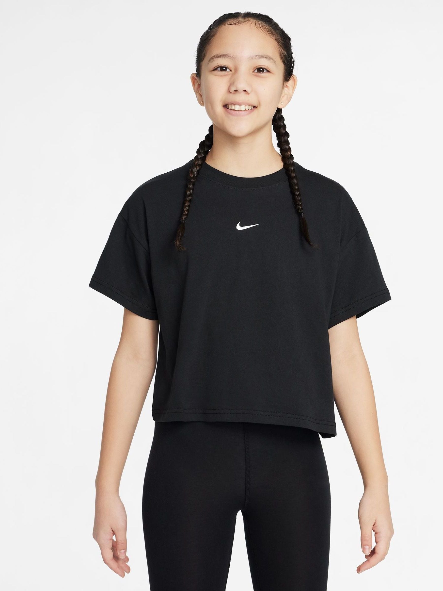 Dsiney Kidz - Nike Black Sportswear Boxy T-Shirt image 4