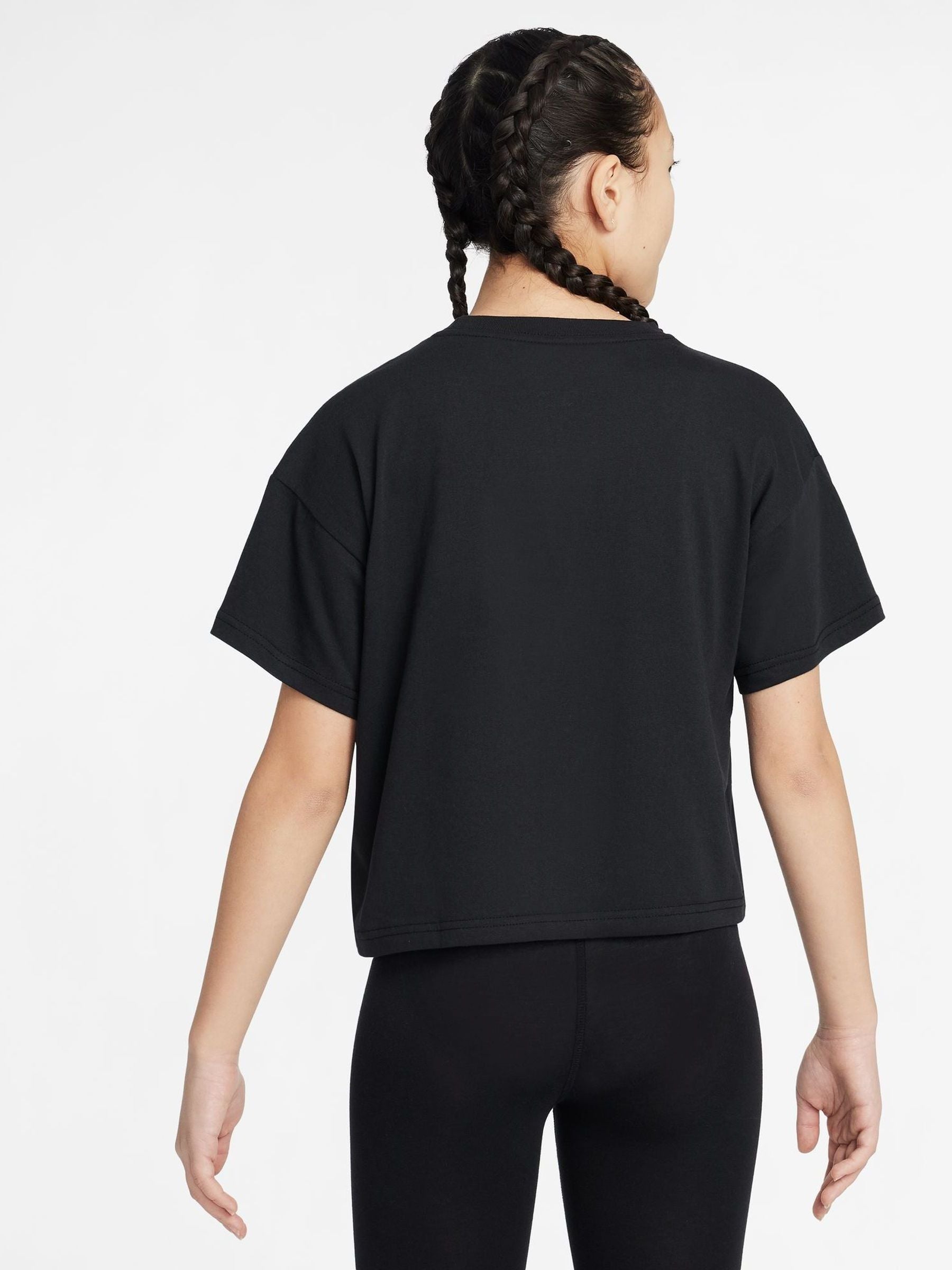 Dsiney Kidz - Nike Black Sportswear Boxy T-Shirt image 5