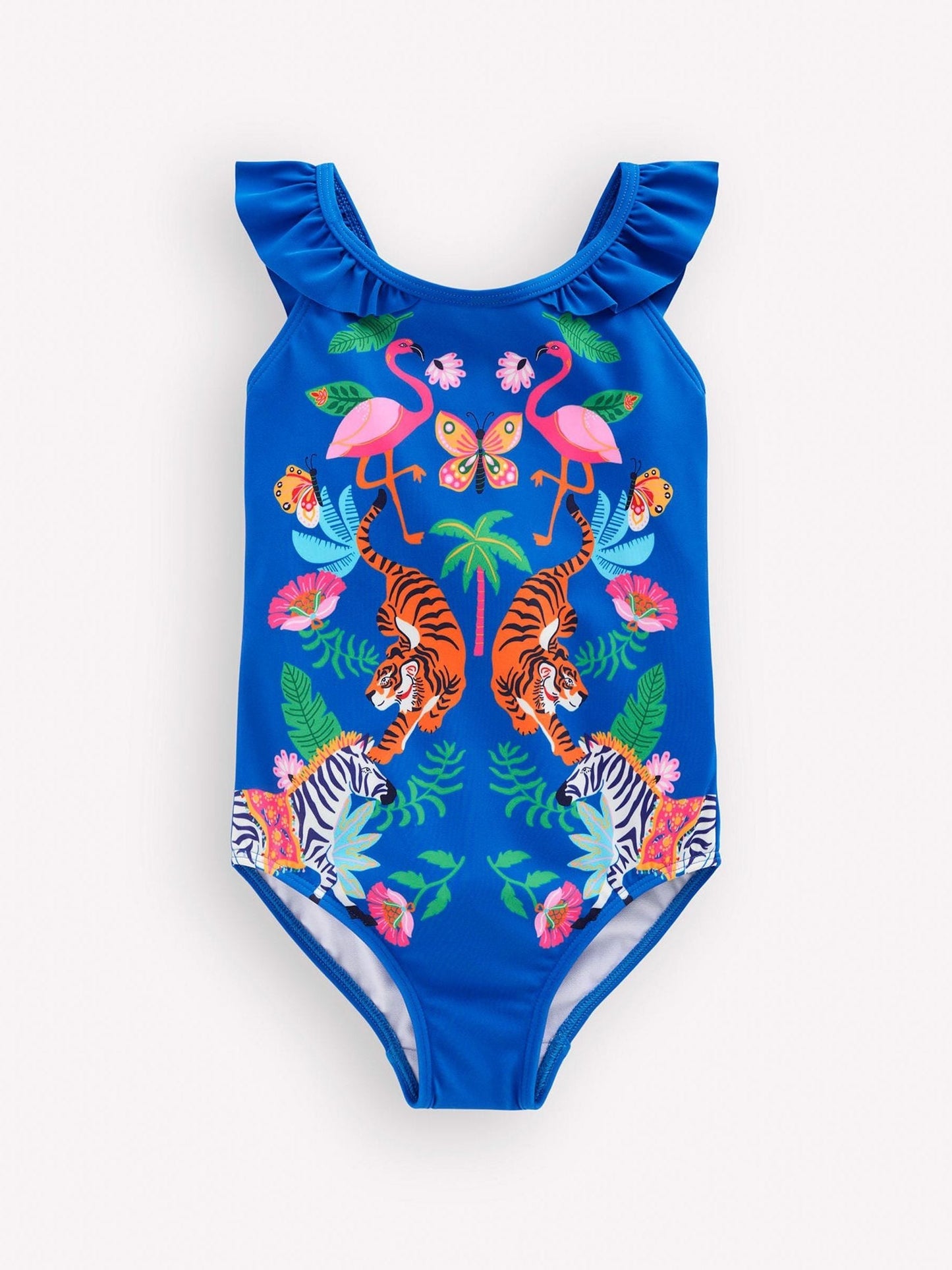 Boden Blue Hallie Frill Strap Swimsuit image 1