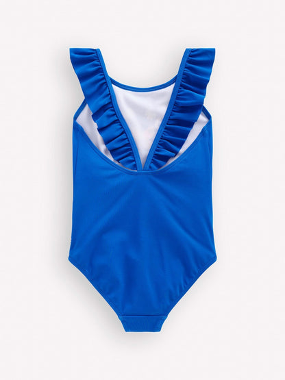 Boden Blue Hallie Frill Strap Swimsuit image 2
