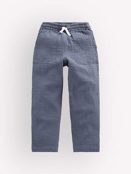 Boden Blue Double Cloth Summer Trousers image 1