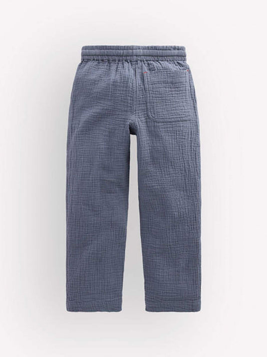 Boden Blue Double Cloth Summer Trousers image 2